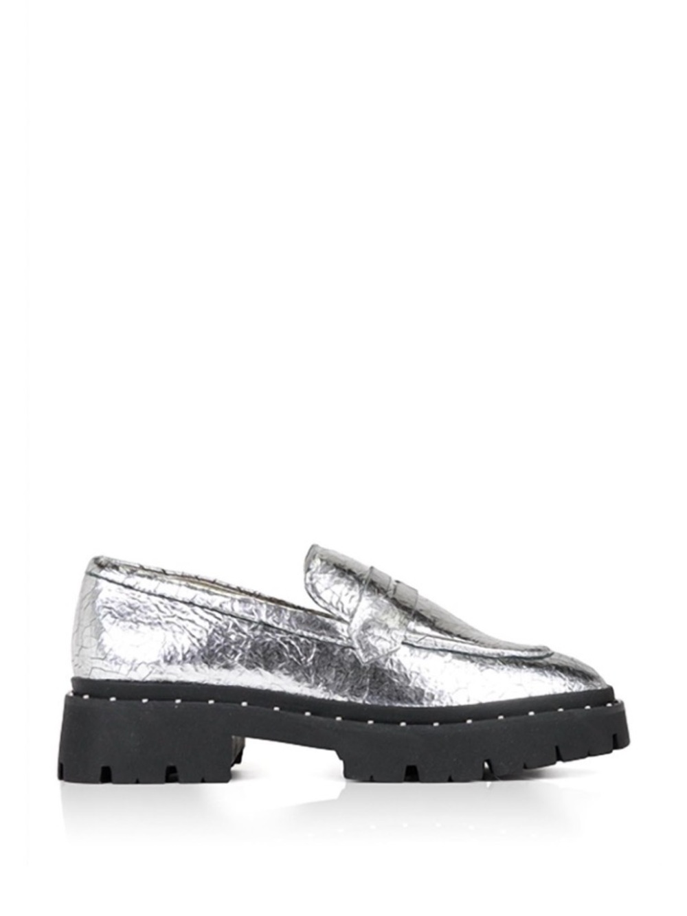 Schutz CHRISTIE STUDS CRACKLED loafer